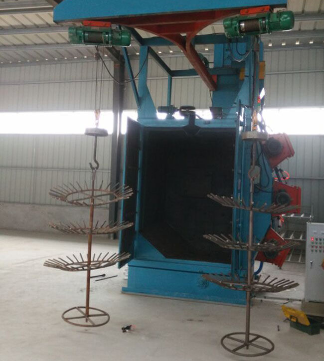 汽車輪轂吊鉤式拋丸機案例圖 汽車輪轂吊鉤式拋丸機案例圖