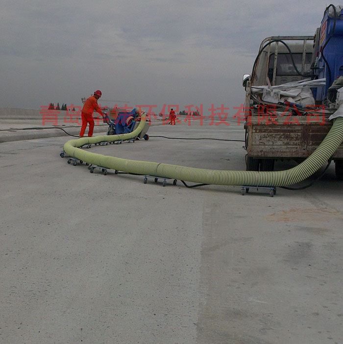 路面拋丸機施工現場圖 路面拋丸機施工現場圖