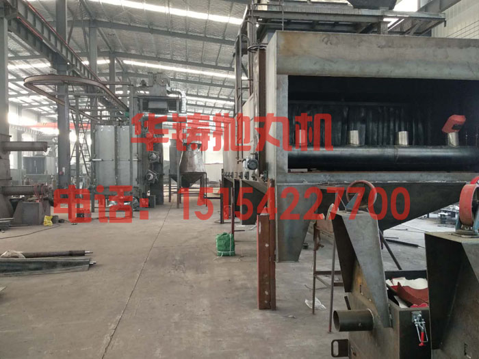 關注拋丸機價格及質量，設備生產現(xiàn)場圖