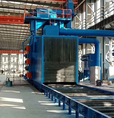 鋼結構拋丸機,除掉鋼材表面上的銹層、氧化皮的設備 鋼結構拋丸機,除掉鋼材表面上的銹層、氧化皮的設備